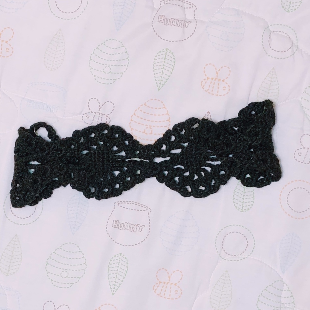 Crochet Tieback Headband in Brown